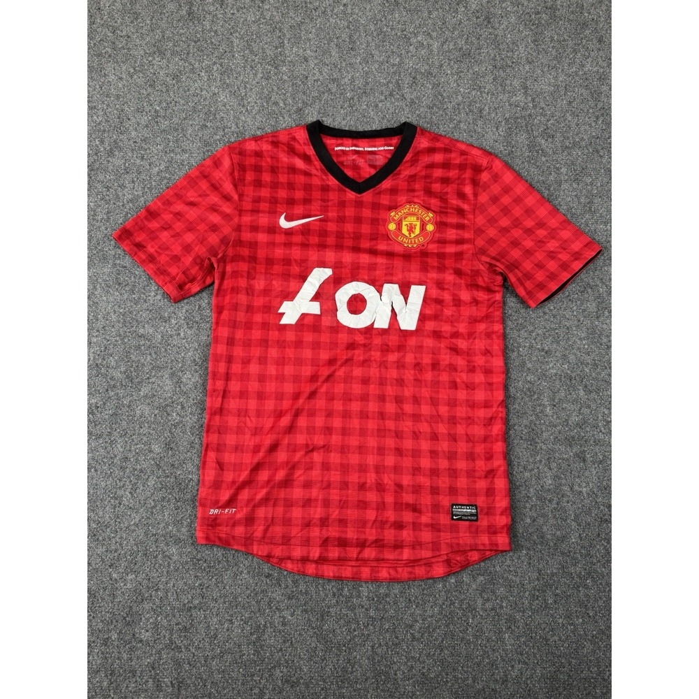 Nike Manchester United 2012/13 Home Football Shirt Mens Small Red Soccer Jersey